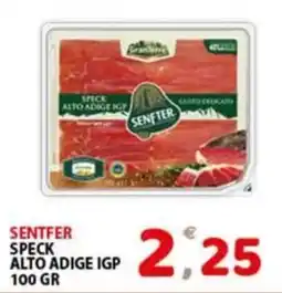 Premium Supermercati Sentfer speck alto adige igp offerta