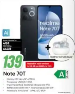 Leonardelli realme Note 70T offerta