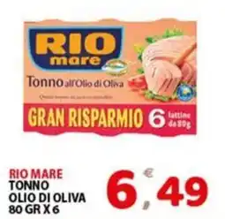 Premium Supermercati Rio Mare Tonno all'Olio di Oliva offerta