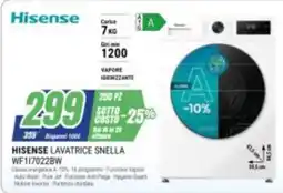 Leonardelli Hisense lavatrice snella offerta