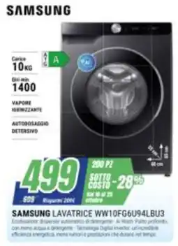 Leonardelli Samsung lavatrice WW10FG6U94LBU3 offerta