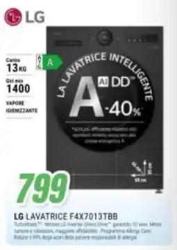 Leonardelli LG Lavatrice F4X7013TBB offerta
