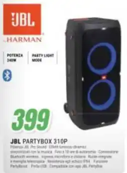 Leonardelli JBL Partybox 310P offerta