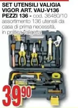 Mondo Brico Set utensili valigia vigor offerta