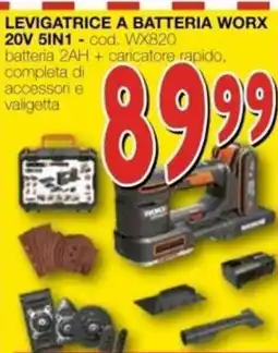 Mondo Brico Levigatrice a batteria Worx offerta
