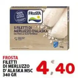 Premium Supermercati Frosta filetti di merluzzo d'alaska msc offerta