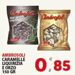 Premium Supermercati Ambrosoli caramelle liquirizia e orzo offerta