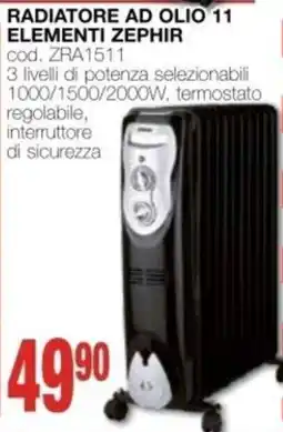 Mondo Brico Radiator ad olio 11 elementi ZEPHIR offerta