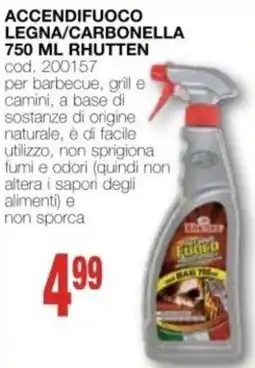 Mondo Brico Accendifuoco Legna/Carbonella Rhutten offerta