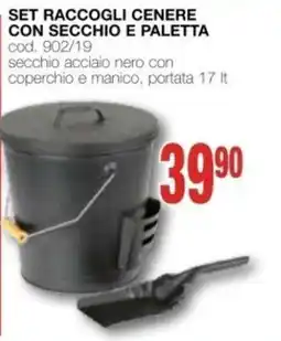 Mondo Brico Set raccogli cenere con secchio e paletta offerta