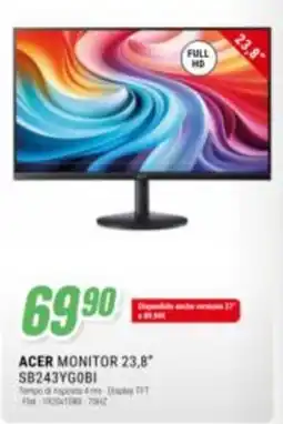 Leonardelli Acer monitor 23,8" offerta