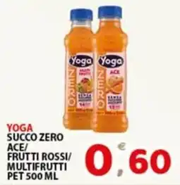 Premium Supermercati Yoga succo zero ace/frutti rossi/multifrutti offerta