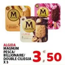 Premium Supermercati Algida Magnum Pesca/Billionaire/Double Ciliegia offerta