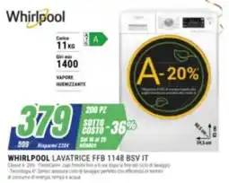 Leonardelli Whirlpool lavatrice ffb 1148 bsv it offerta