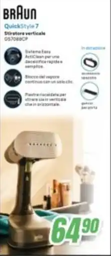 Leonardelli Braun QuickStyle 7 Stiratore verticale offerta