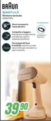 Leonardelli BRAUN QuickStyle 5 Stiratore verticale offerta