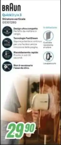 Leonardelli Braun QuickStyle 3 Stiratore verticale offerta