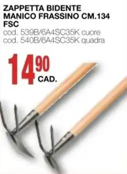 Mondo Brico Zappetta bidente manico frassino offerta