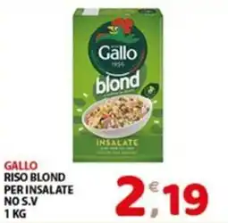 Mio Market Gallo riso blond per insalate offerta