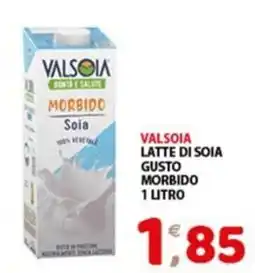 Mio Market Valsòia latte di soia gusto morbido offerta