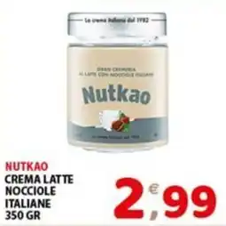 Mio Market Nutkao crema latte nocciole offerta