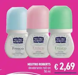 Determarket Neutro Roberts deodorante roll-on offerta