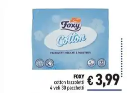 Determarket Foxy cotton fazzoletti offerta