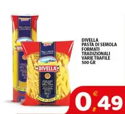 Premium Supermercati Divella pasta di semola formati tradizionali varie trafile offerta