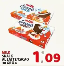 Premium Supermercati Milk Snack al latte/cacao offerta