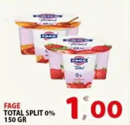 Premium Supermercati FAGE TOTAL SPLIT 0% offerta