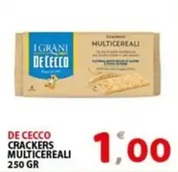 Premium Supermercati De Cecco crackers multicereali offerta