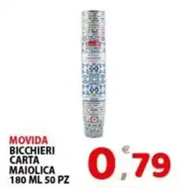 Premium Supermercati Bicchieri carta maiolica offerta