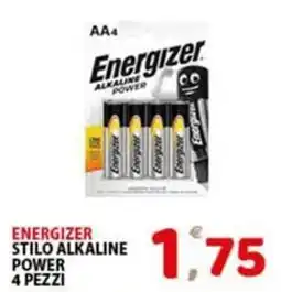 Premium Supermercati Energizer stilo alkaline power offerta