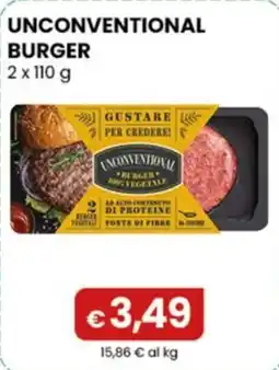 Gala Supermercati Unconventional burger offerta