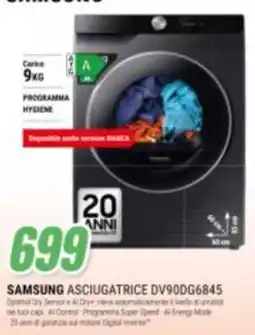 Leonardelli Samsung asciugatrice dv90dg6845 offerta