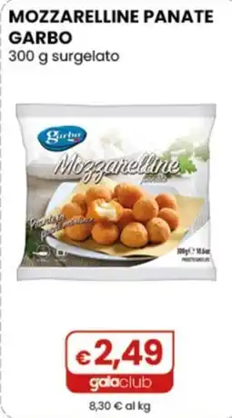 Gala Supermercati Mozzarelle panate Garbo offerta