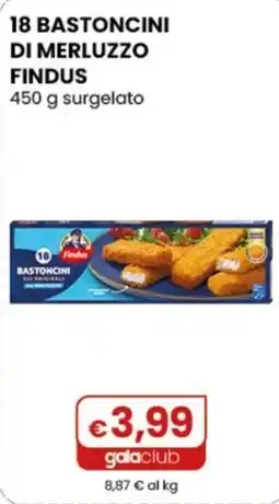 Gala Supermercati Bastoncini di merluzzo Findus offerta