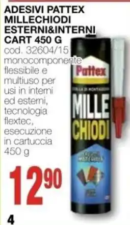 Mondo Brico Adesivi Pattex Millechiodi offerta