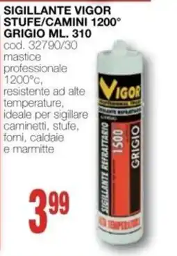 Mondo Brico Sigillante Vigor stufe/camini 1200° offerta