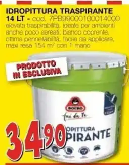 Mondo Brico Idropittura traspirante Boero offerta