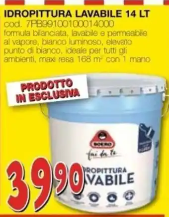 Idropittura lavabile Boero
