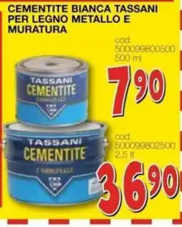 Mondo Brico Cementite bianca Tassani offerta