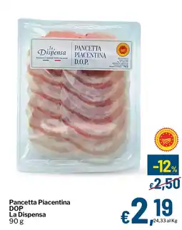Qui Discount Pancetta Piacentina DOP La Dispensa offerta