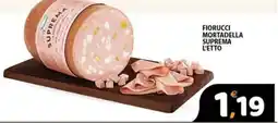 Premium Supermercati Fiorucci mortadella suprema offerta