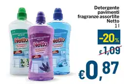 Qui Discount Detergente pavimenti Netto offerta