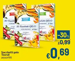 Qui Discount Sacchetti gelo Texroll assortiti offerta