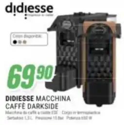 Leonardelli Didiesse macchina caffè darkside offerta