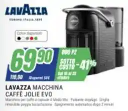 Leonardelli Lavazza macchina caffè Jolie Evo offerta