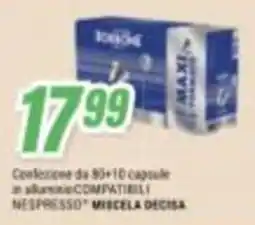 Leonardelli Boschette Maxi Nespresso Miscela Decisa offerta