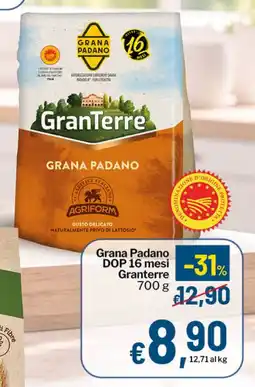 Qui Discount Grana Padano DOP 16 mesi GranTerre offerta